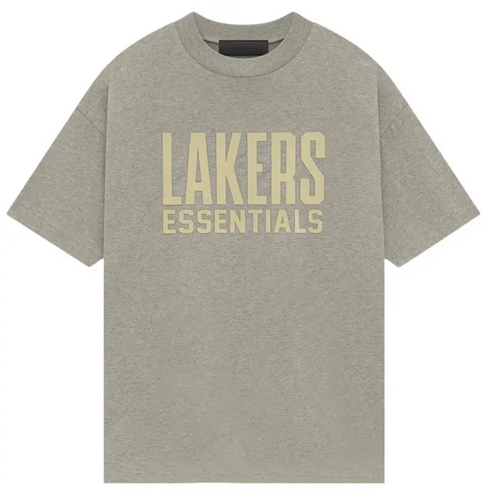 Fear of God Essentials Essentials Lakers Tee ‘Warm Heather Grey’ | Hype Vault