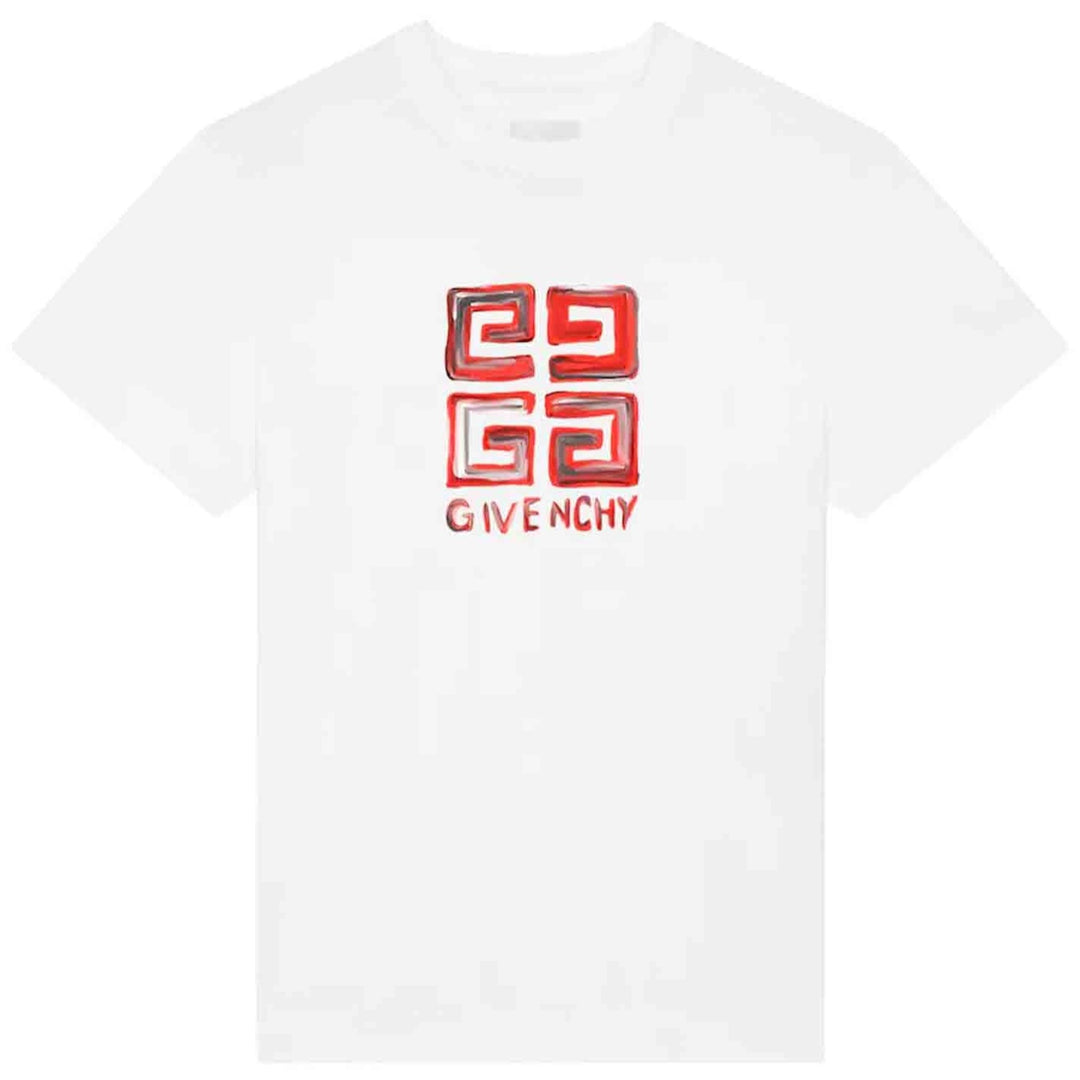 Givenchy 4G Multicolor T-Shirt White/Red Slim Fit | Hype Vault Kuala Lumpur | Asia's Top Trusted High-End Sneakers and Streetwear Store | Guaranteed 100% authentic