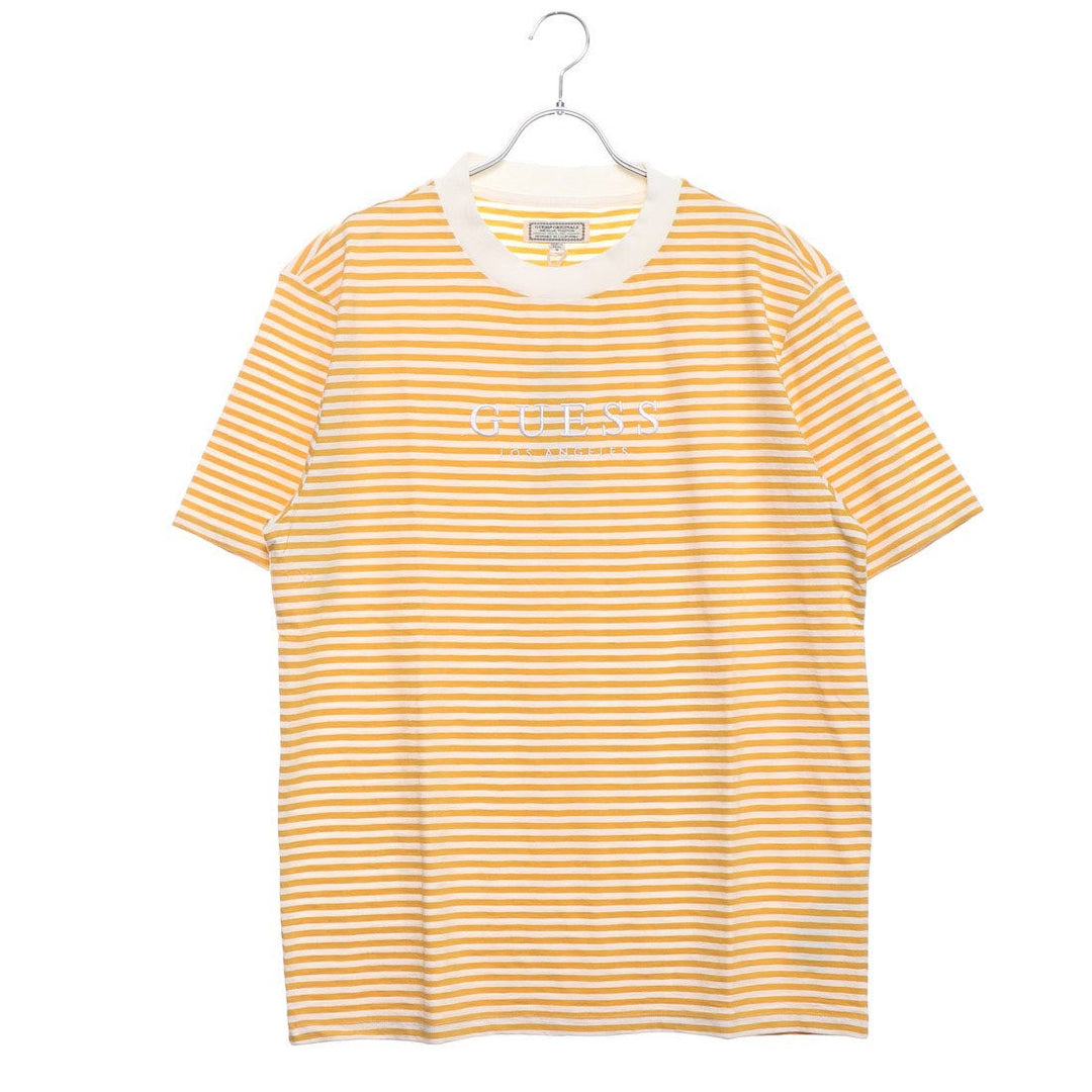 Guess Ivy Stripe Tee Golden Sun | Hype Vault Kuala Lumpur | Asia's Top Trusted High-End Sneakers and Streetwear Store