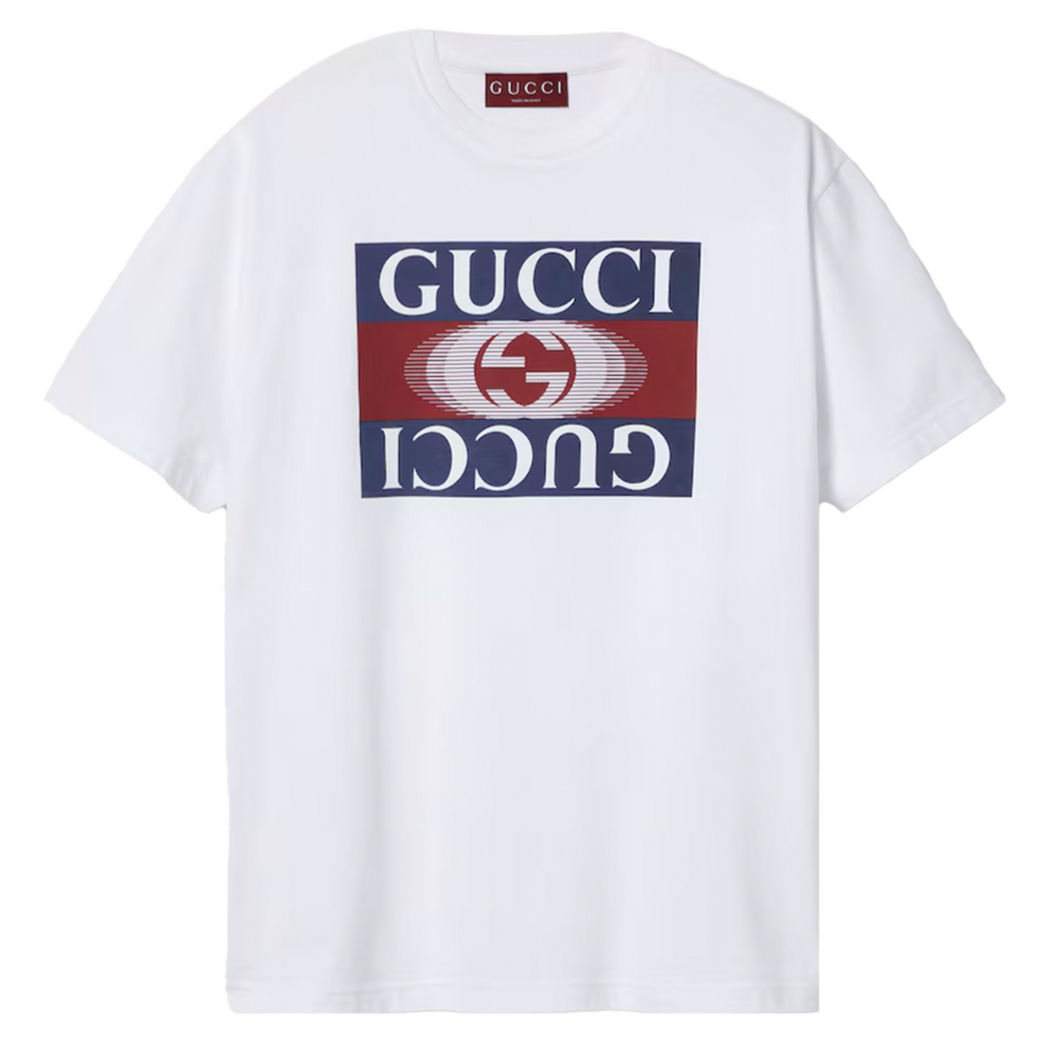 Gucci Mirrored GG Logo T-Shirt ‘White’ | Hype Vault