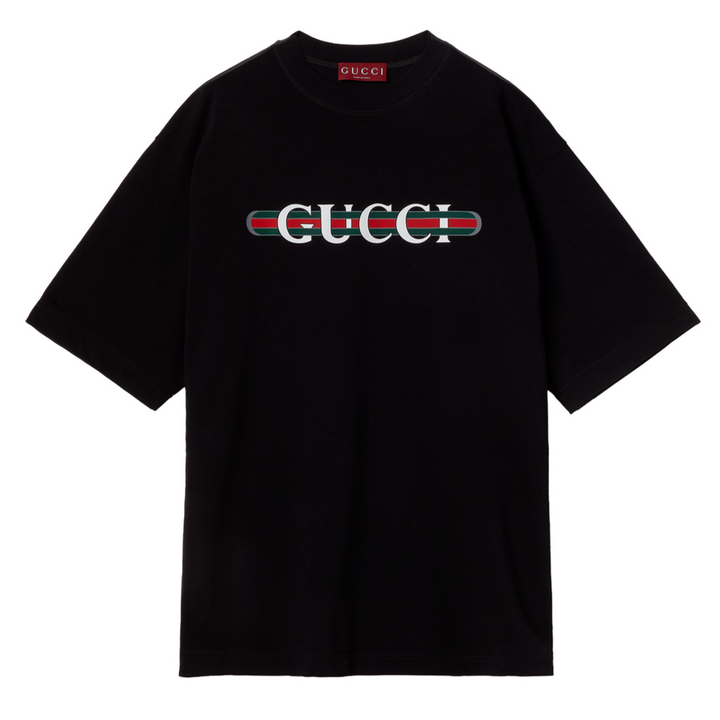 Gucci Web Logo T-Shirt ‘Black’ | Hype Vault