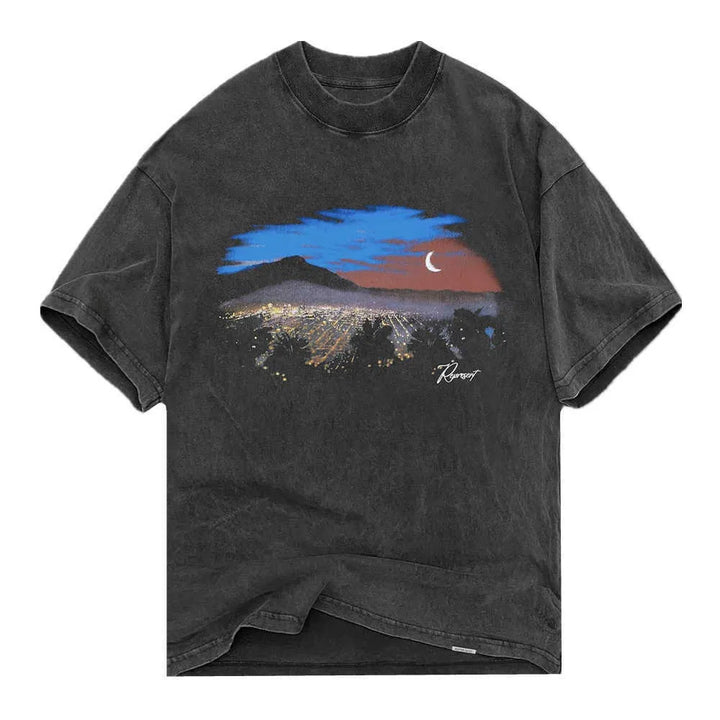 Represent The Hills T-Shirt Vintage Grey - Hype Vault 
