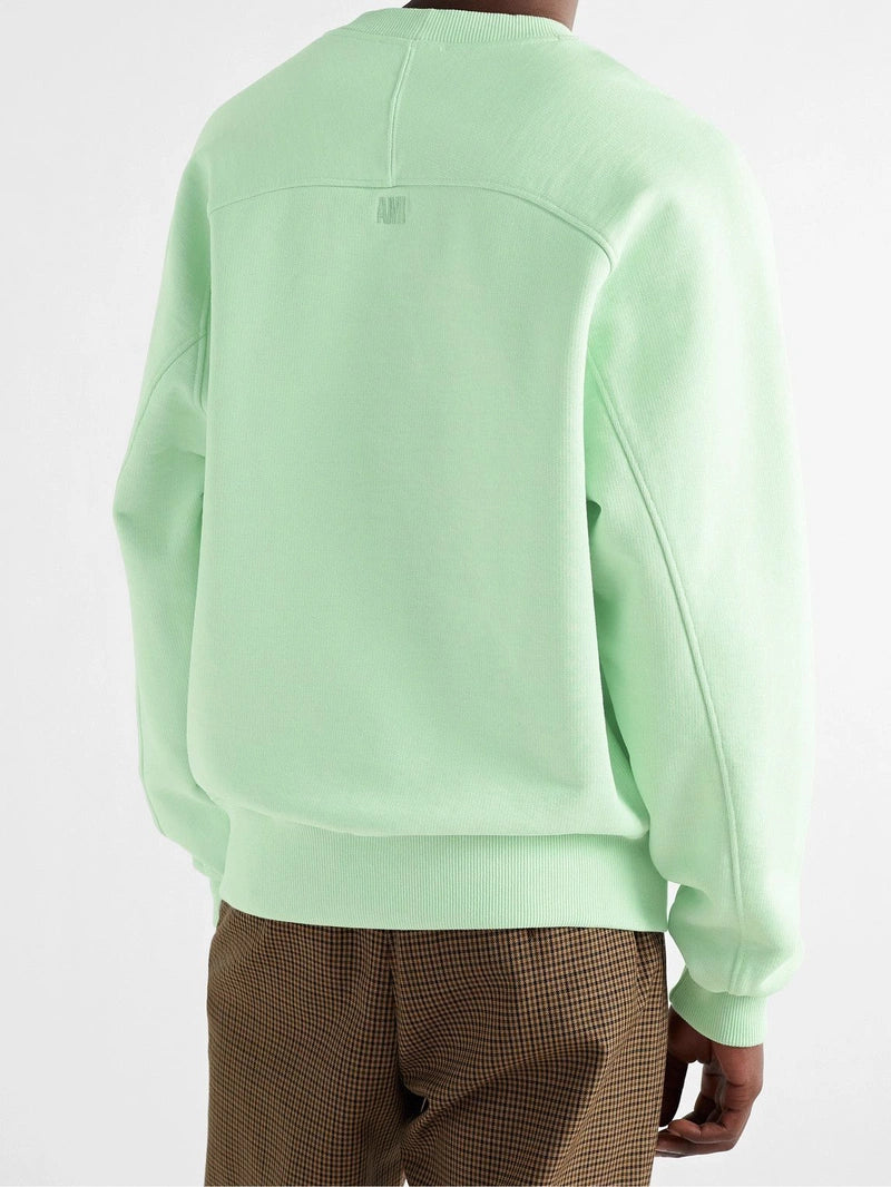 Ami Paris ADC Tonal Boxy Fit Crewneck Aqua (SS22)