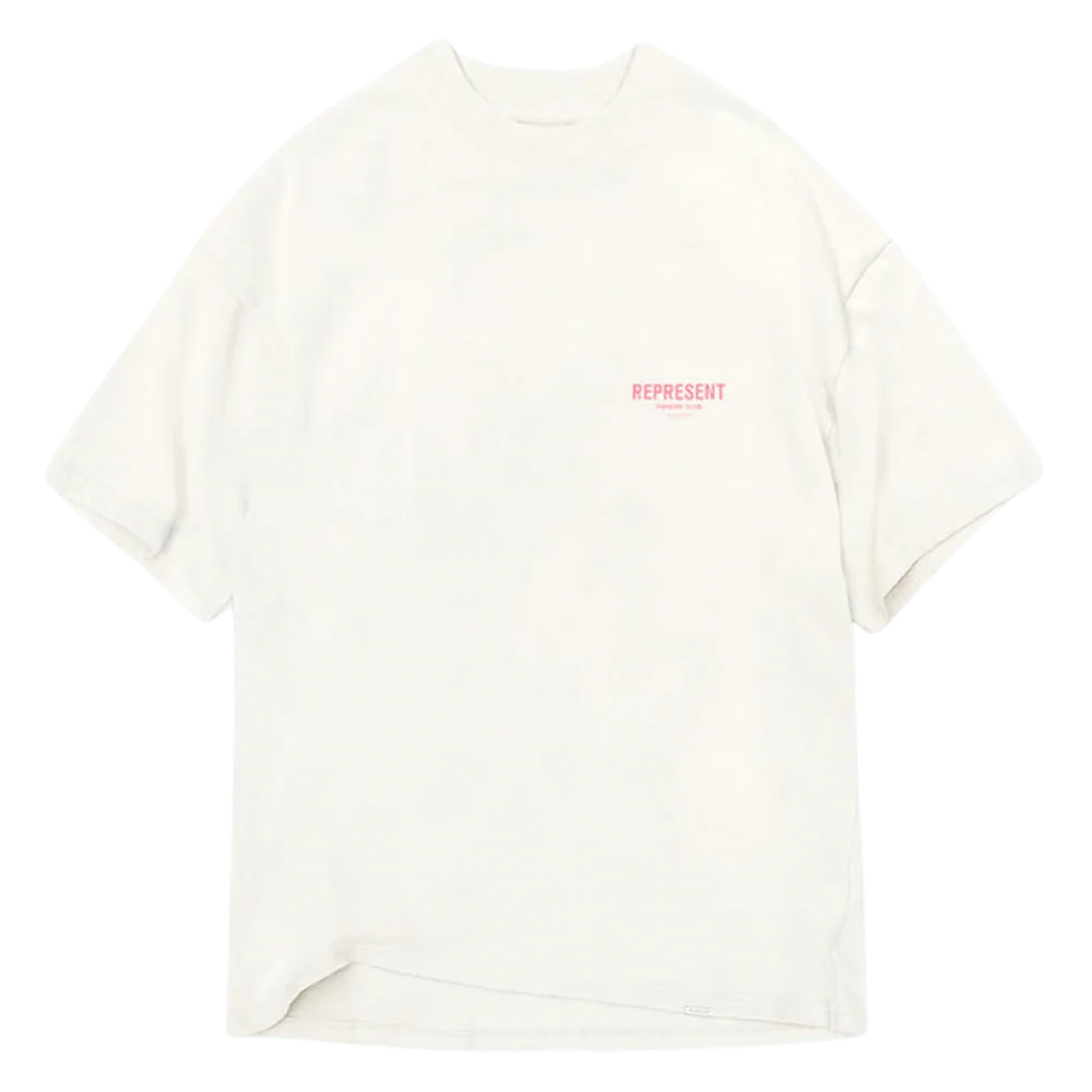 Represent Owners Club T-Shirt Flat White Bubblegum