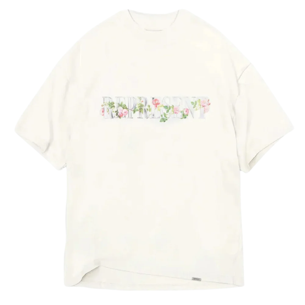 Represent Floral T-Shirt Flat White