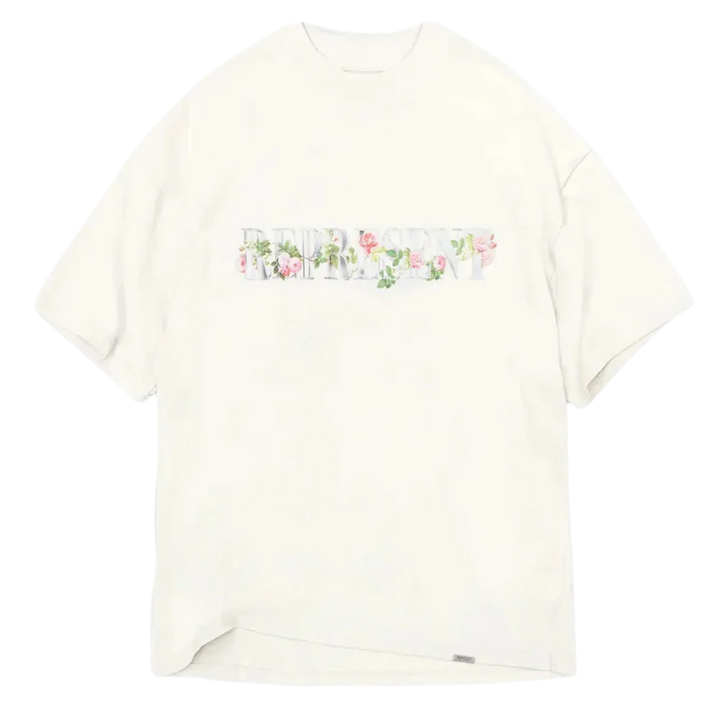 Represent Floral T-Shirt Flat White