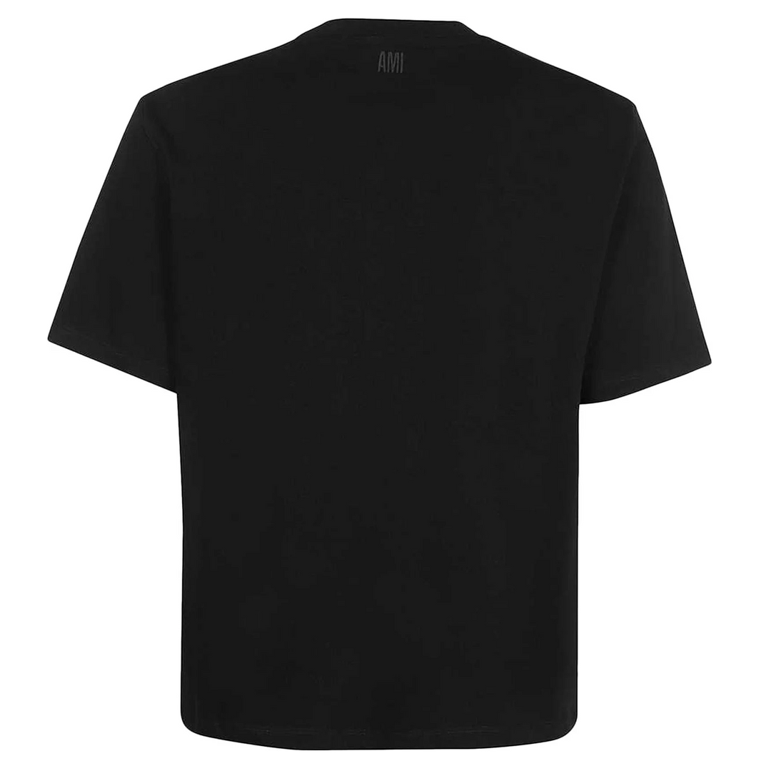 Ami Paris Ami de Coeur Organic Cotton T-Shirt Black/Red (Core Collection) (FW22)