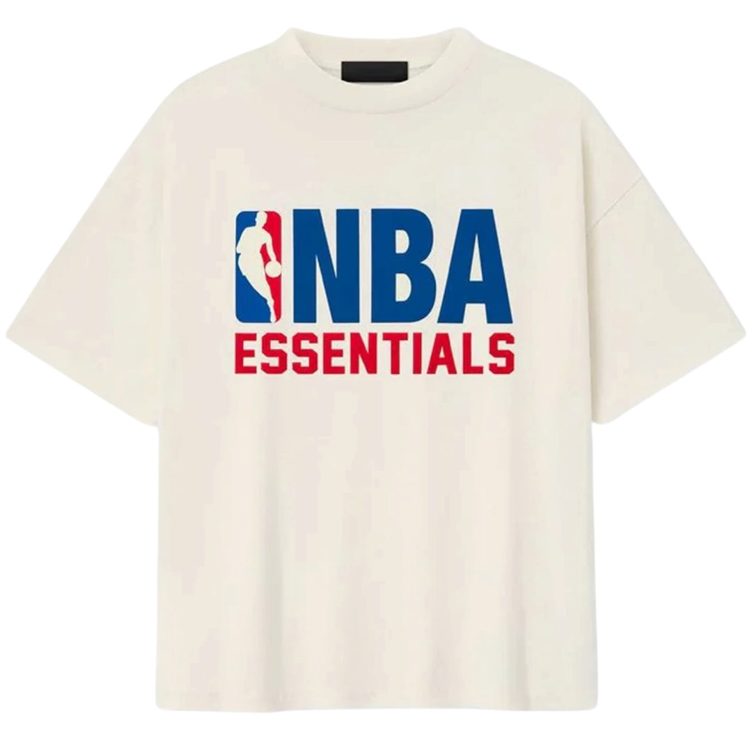 Fear Of God Essentials NBA 90’s Tee ‘Cream White’ (FW25) - Hype Vault 