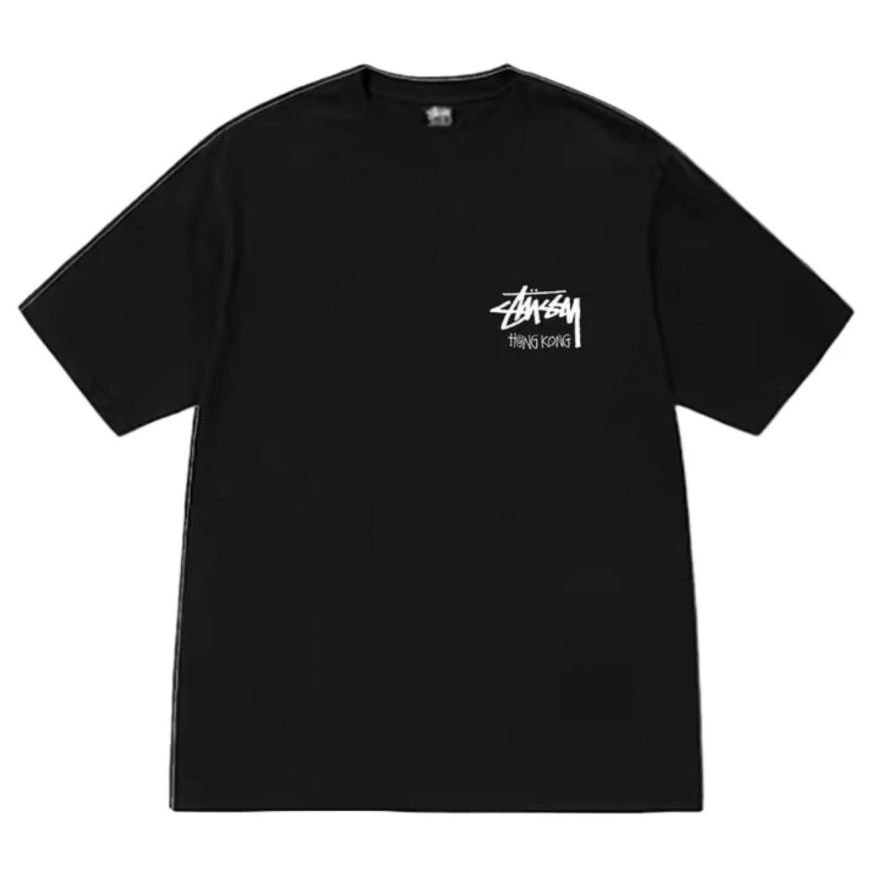 Stussy Stock Hong Kong Tee ‘Black’ (FW23) - Hype Vault 