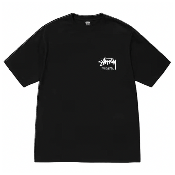 Stussy Stock Hong Kong Tee ‘Black’ (FW23) - Hype Vault 