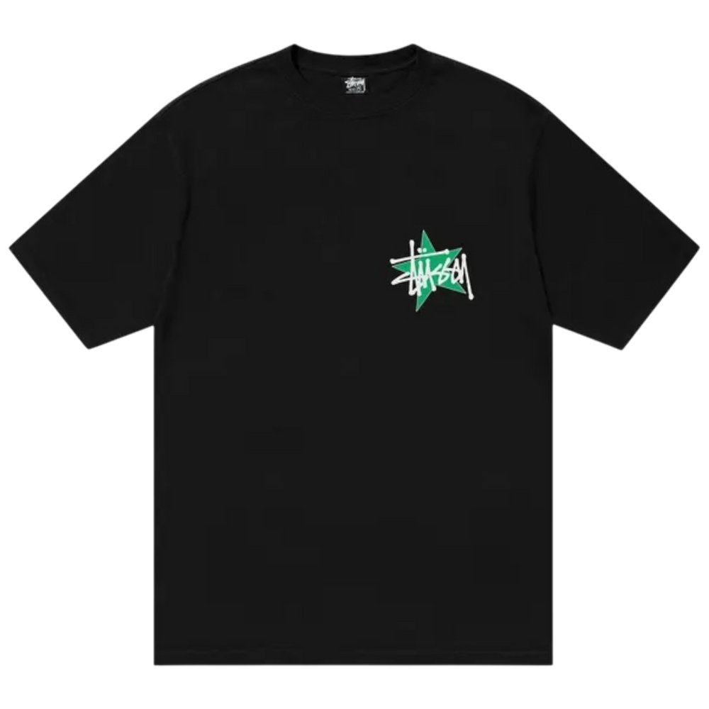 Stussy Star Pigment Dyed Tee ‘Black’ (FW23) - Hype Vault 