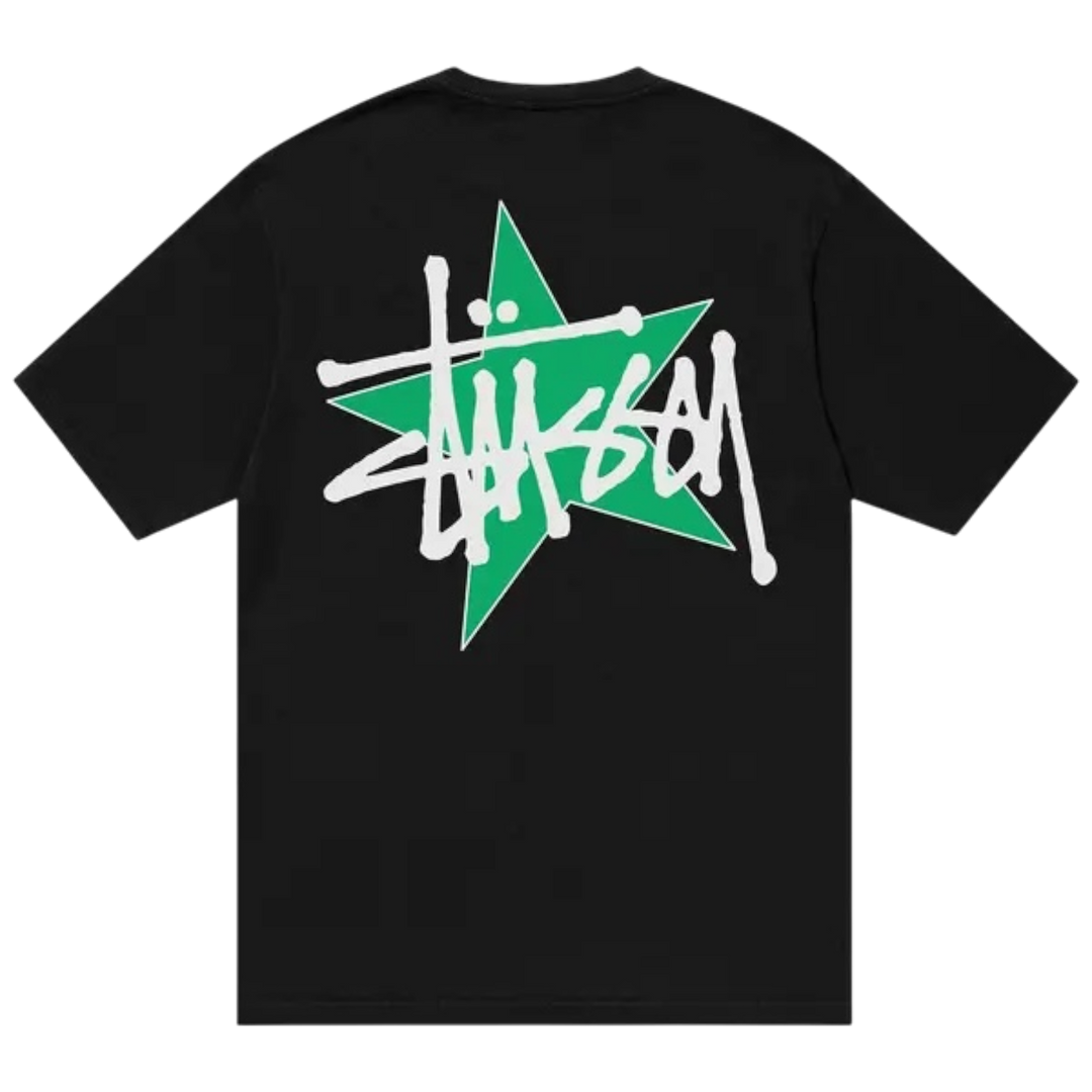 Stussy Star Pigment Dyed Tee ‘Black’ (FW23) - Hype Vault 
