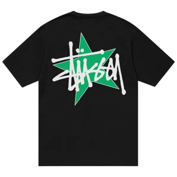 Stussy Star Pigment Dyed Tee ‘Black’ (FW23) - Hype Vault 