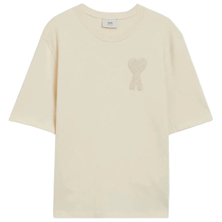Ami Paris Ami De Coeur Patch T-Shirt ‘Cream’