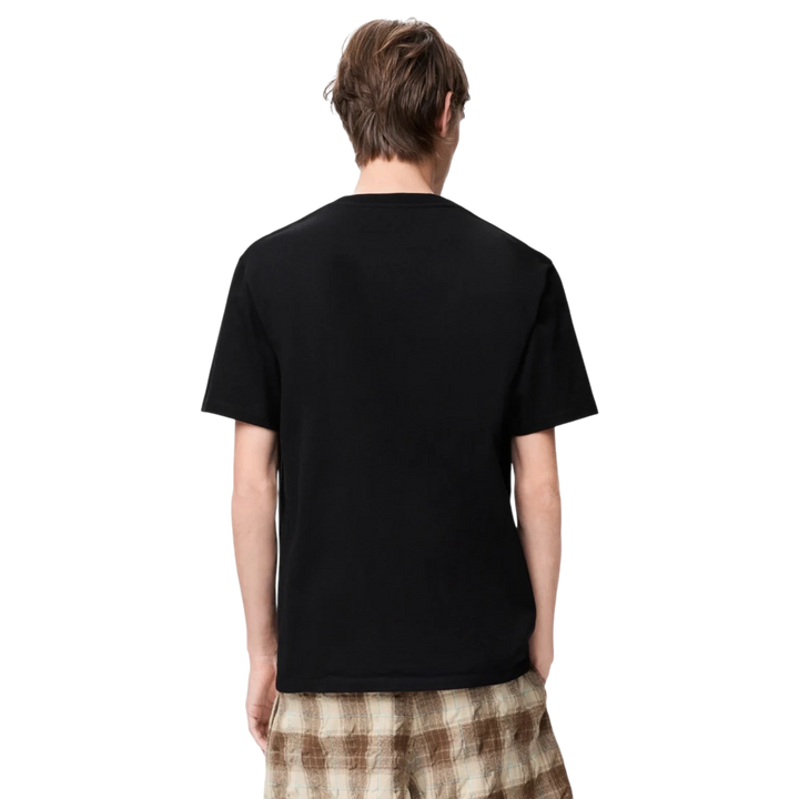 Loewe Embroidered Chest Logo Pocket Tee Relaxed Fit Black - Hype Vault 
