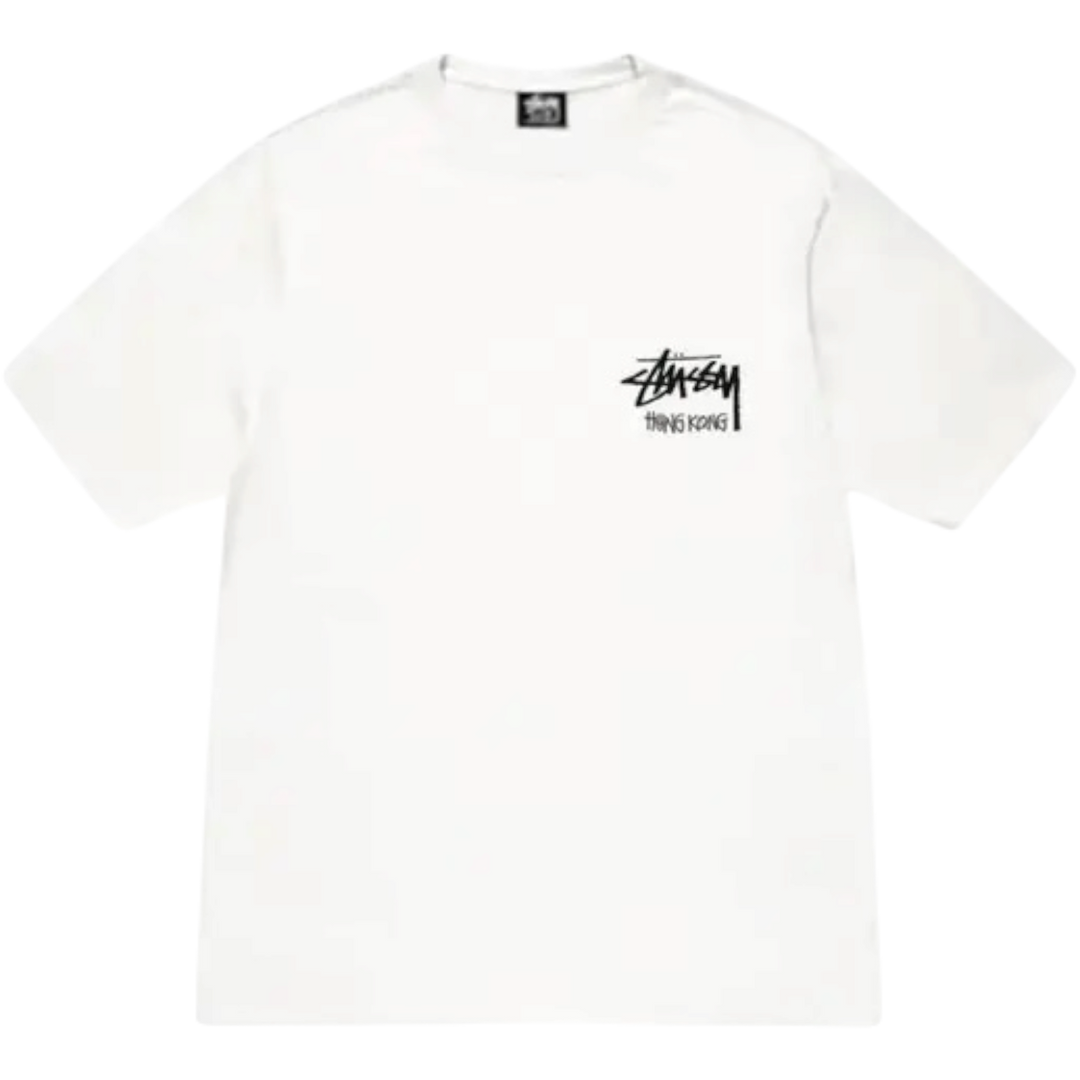 Stussy Stock Hong Kong Tee ‘White’ (FW23) - Hype Vault 