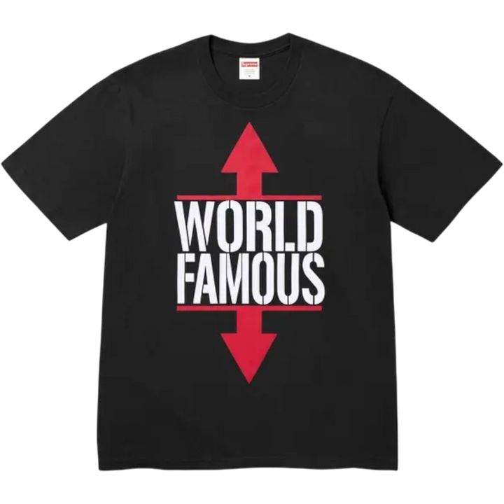 Supreme World Famous Tee ‘Black’ (SS26) - Hype Vault 
