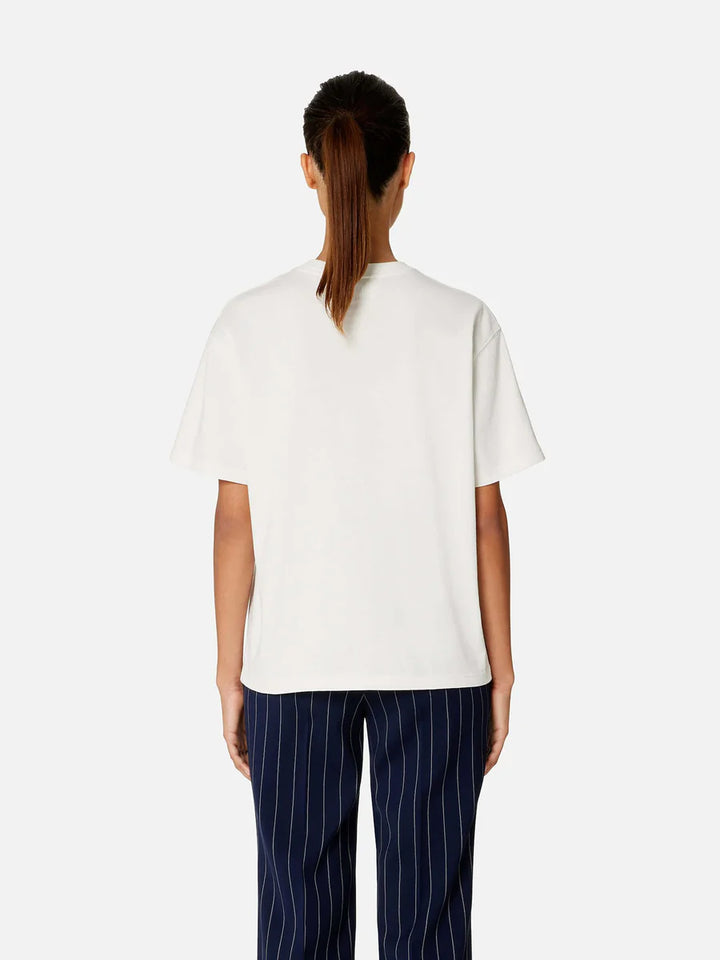 Ami De Coeur Embroidered Heavy Organic Cotton T-Shirt ‘Natural White’ - Hype Vault - Authentic Luxury, Sneakers, Streetwear and Collectibles