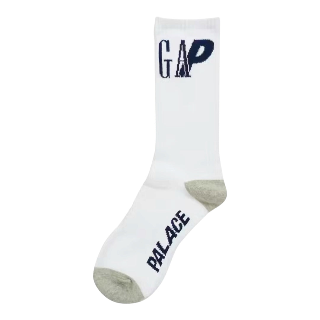 Palace x Gap Crew Socks ‘White’ (SS24) - Hype Vault 