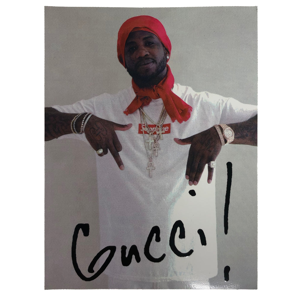 Supreme Gucci Mane Sticker | Hype Vault Kuala Lumpur | Asia's Top Trusted High-End Sneakers and Streetwear Store