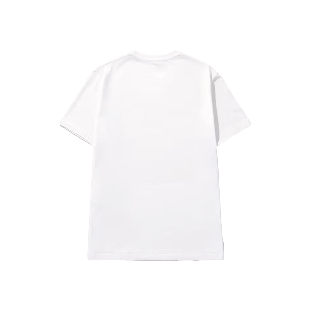 Loewe Anagram Blue Embroidered Logo on White T-Shirt | Hype Vault