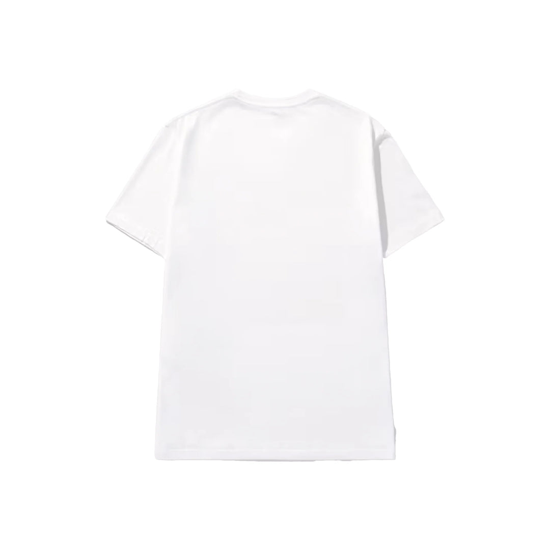 Loewe Anagram Blue Embroidered Logo on White T-Shirt | Hype Vault