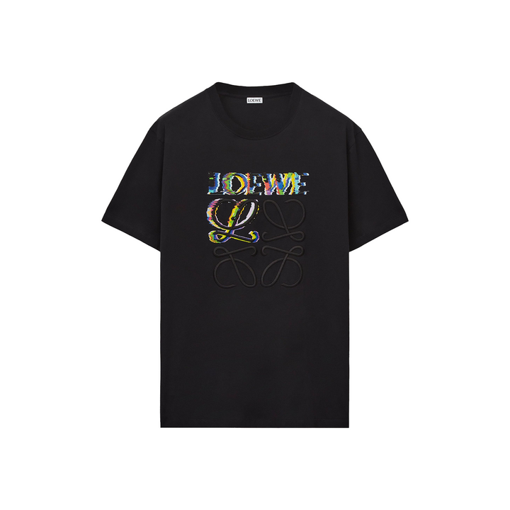 Logo Glitch Anagram T-Shirt Black | Hype Vault 