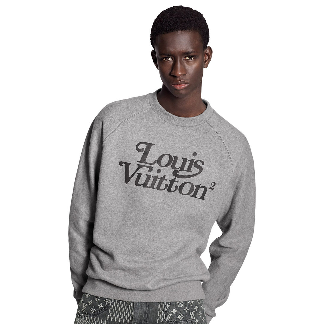 Louis Vuitton x Nigo Squared LV Sweatshirt Gris Clair (SS20) | Hype Vault