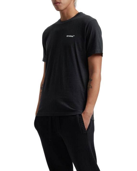 Off-White Wave Diag Slim S/S T-Shirt Black