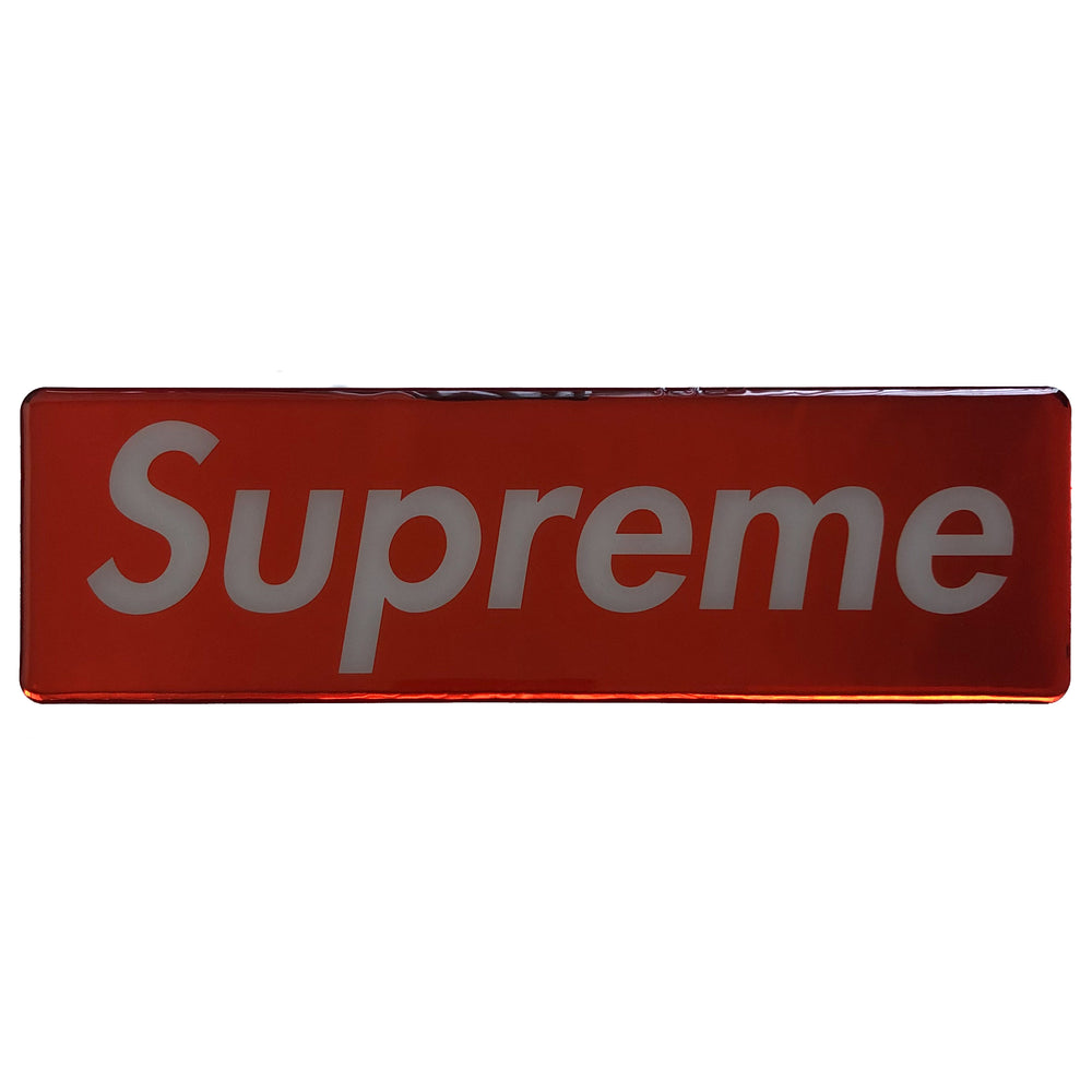 Supreme Plastic Box Logo Red Sticker | Hype Vault Kuala Lumpur | Asia's Top Trusted High-End Sneakers and Streetwear Store