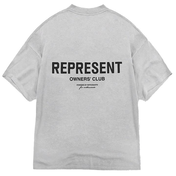 Represent Owners Club Tee Ash Grey (SS25) - Hype Vault 
