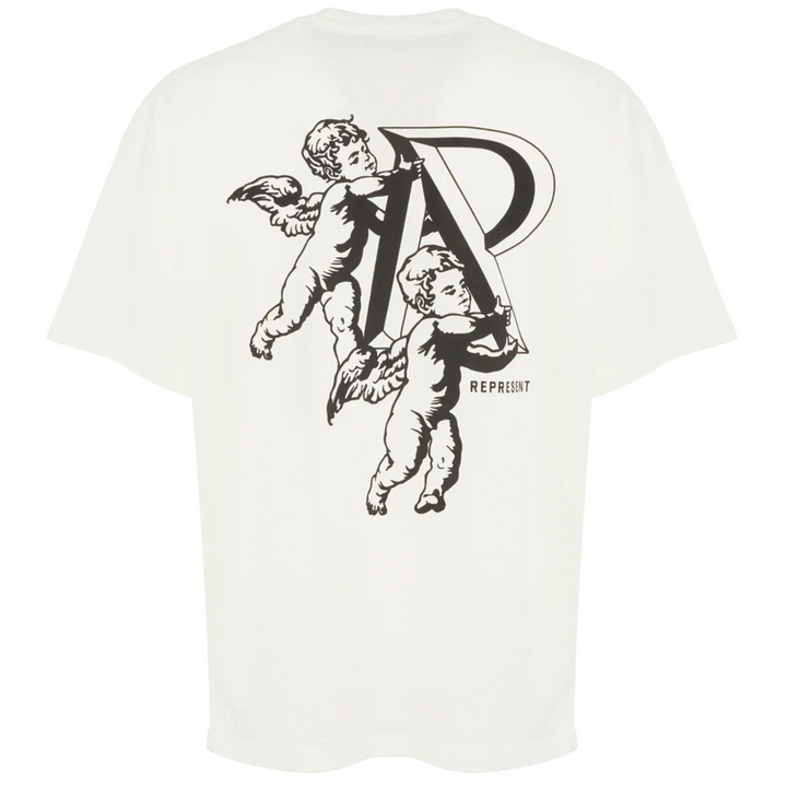 Represent Cherub Initial Tee Flat White (SS24)