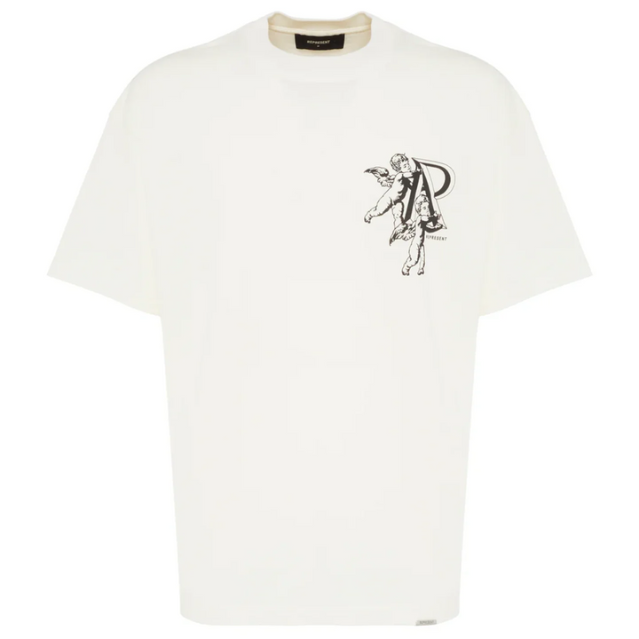 Represent Cherub Initial Tee Flat White (SS24)