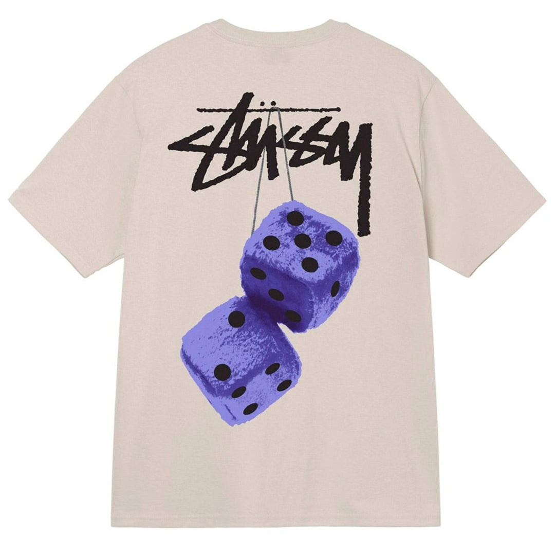 Stussy Fuzzy Dice Tee Smoke | Hype Vault Kuala Lumpur | Asia's Top Trusted High-End Sneakers and Streetwear Store