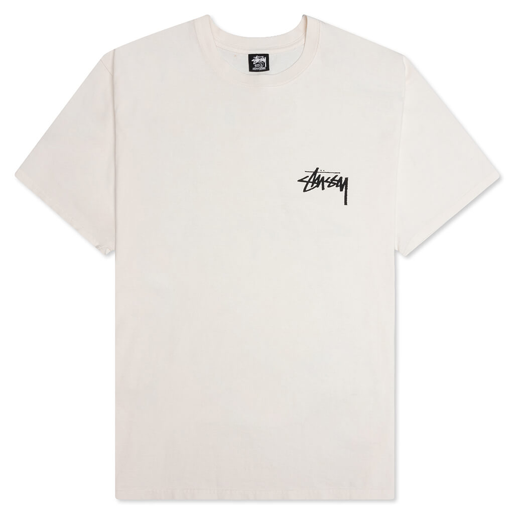 Stussy Skate Posse Pigment Dyed Tee White | Hype Vault Kuala Lumpur | Asia's Top Trusted High-End Sneakers and Streetwear Store