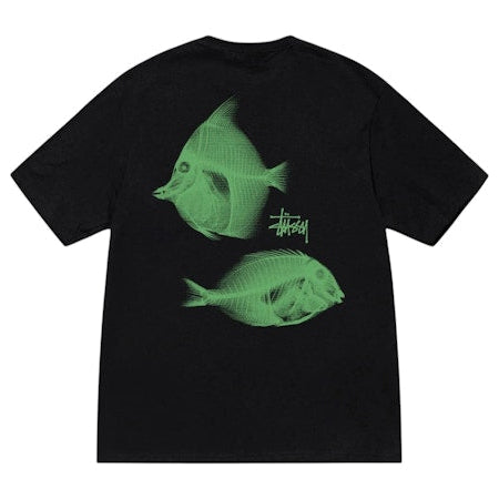 Stussy X-Ray Fishin Tee ‘Black’ (SS25) | Hype Vault