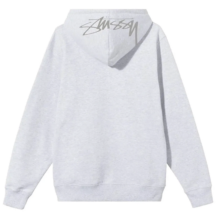 Stussy Back Hood Applique Hoodie 'Ash Heather' (SS22)