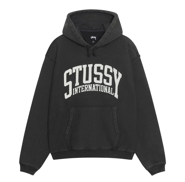 Stussy International Relaxed Hoodie Washed Black (FW23)
