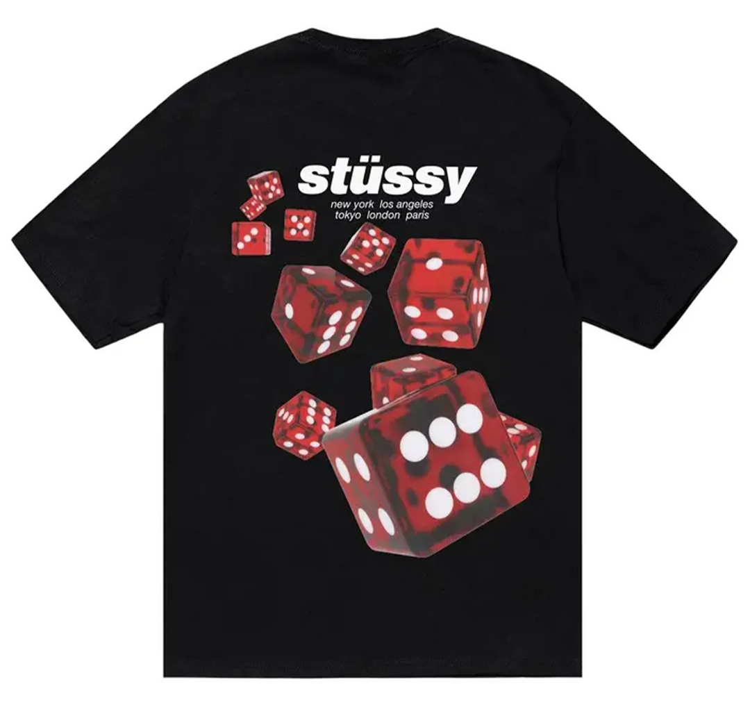 Stüssy Rollers Tee Black (SS25) - Hype Vault Kuala Lumpur Malaysia