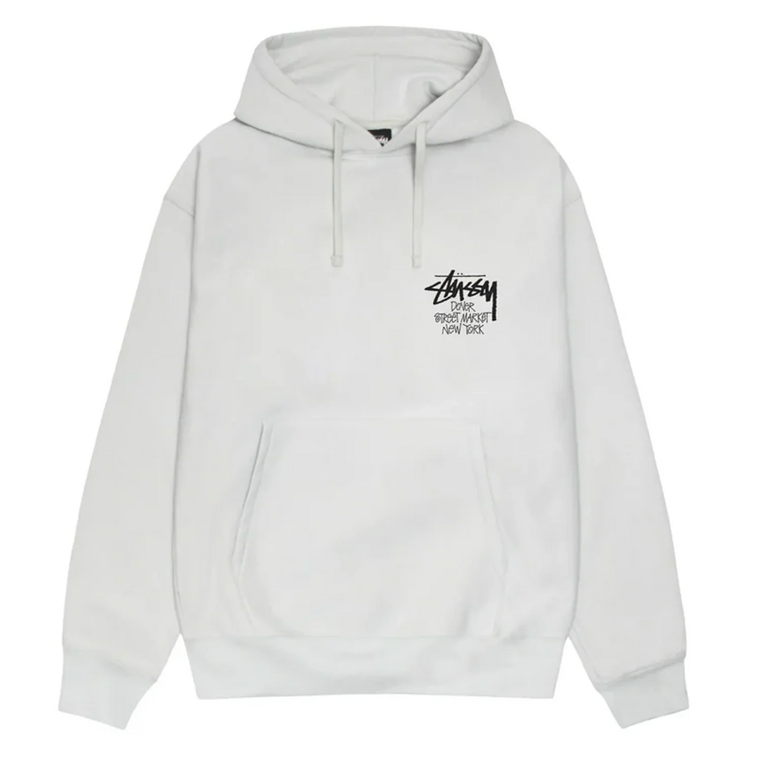 Stussy x Dover Street Market New York Hoodie Ash Heather (SS21) - Hype Vault 