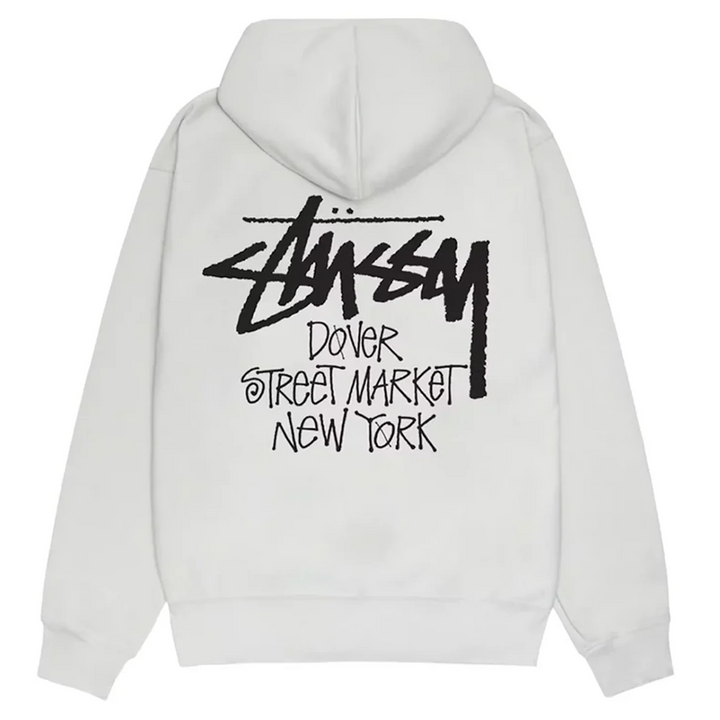 Stussy x Dover Street Market New York Hoodie Ash Heather (SS21) - Hype Vault 