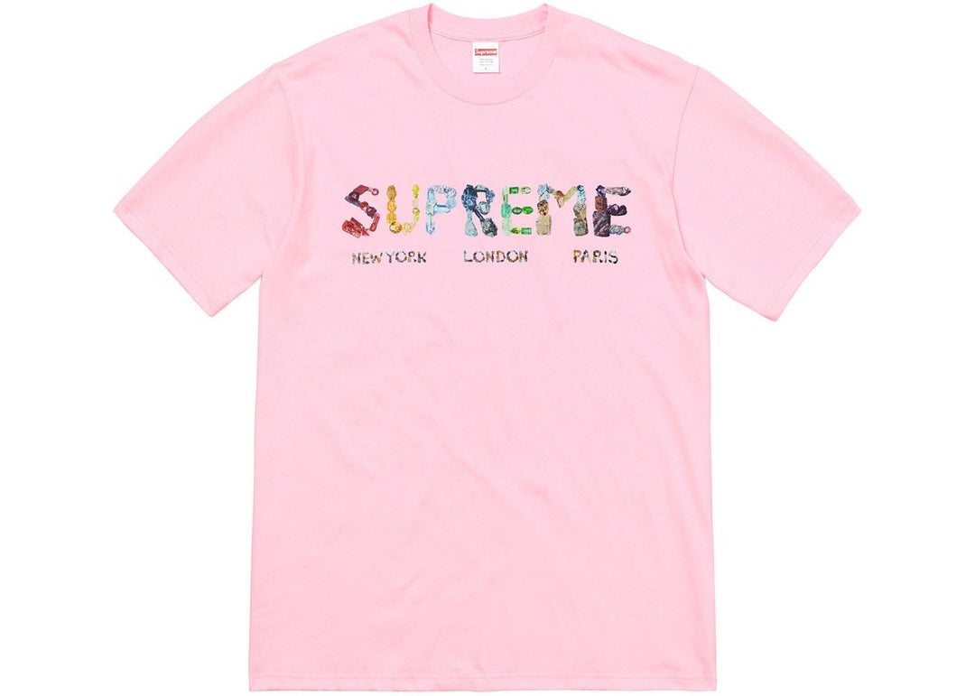 Supreme Rocks Tee Light Pink | Hype Vault Kuala Lumpur | Asia's Top Trusted High-End Sneakers and Streetwear Store