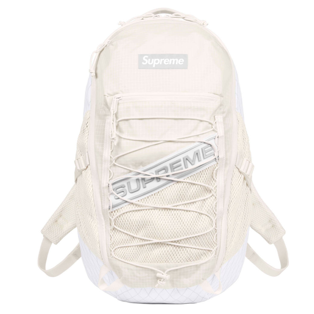 3D Logo Backpack White (FW23) | Hype Vault