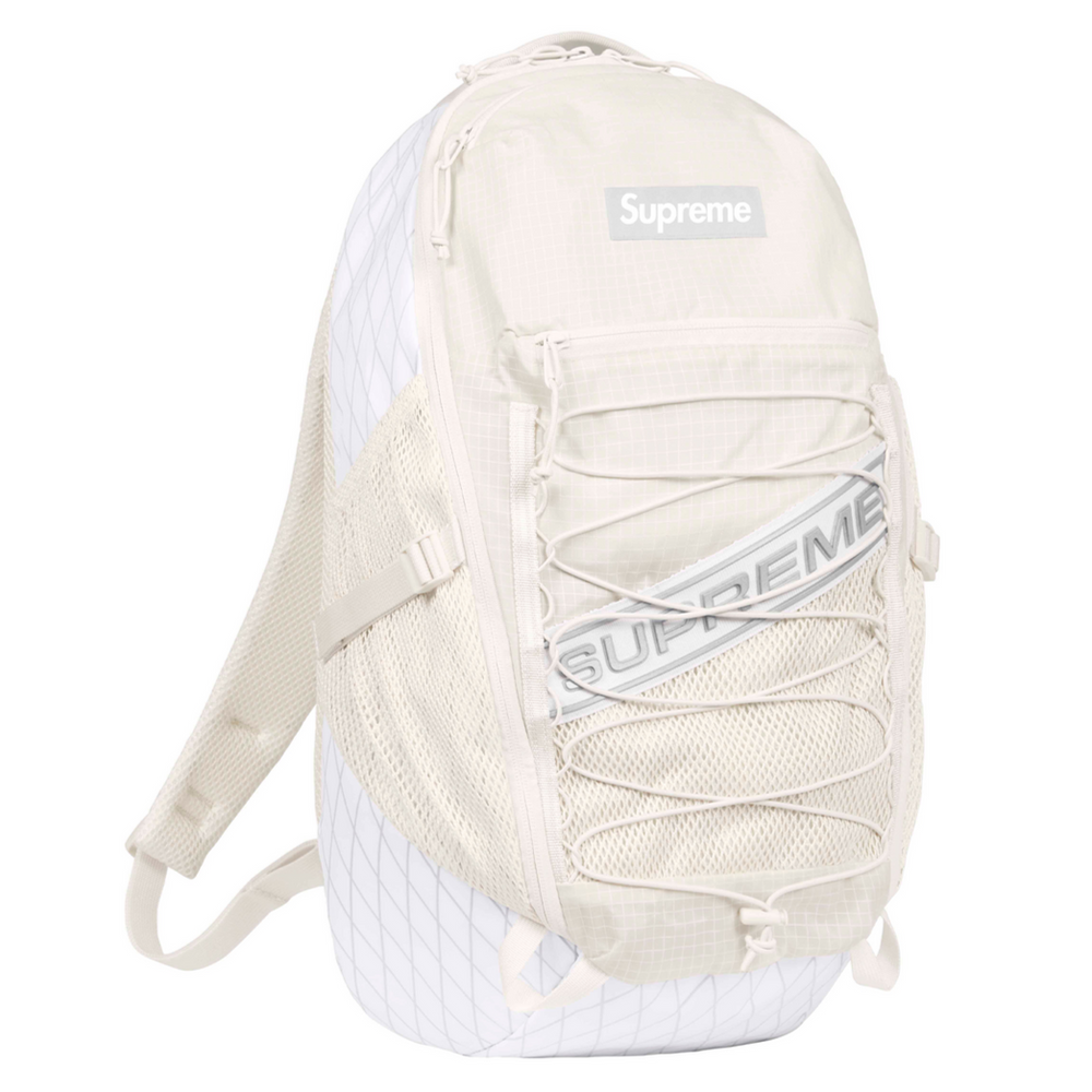 3D Logo Backpack White (FW23) | Hype Vault