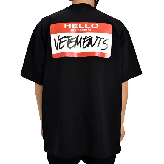 Vetements My Name Is Vetements T-Shirt Black | Hype Vault Kuala Lumpur