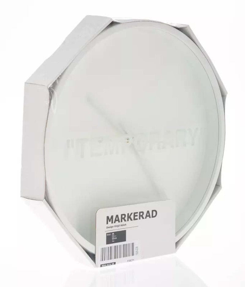 Virgil Abloh x IKEA MARKERAD "TEMPORARY" Wall Clock | Hype Vault 