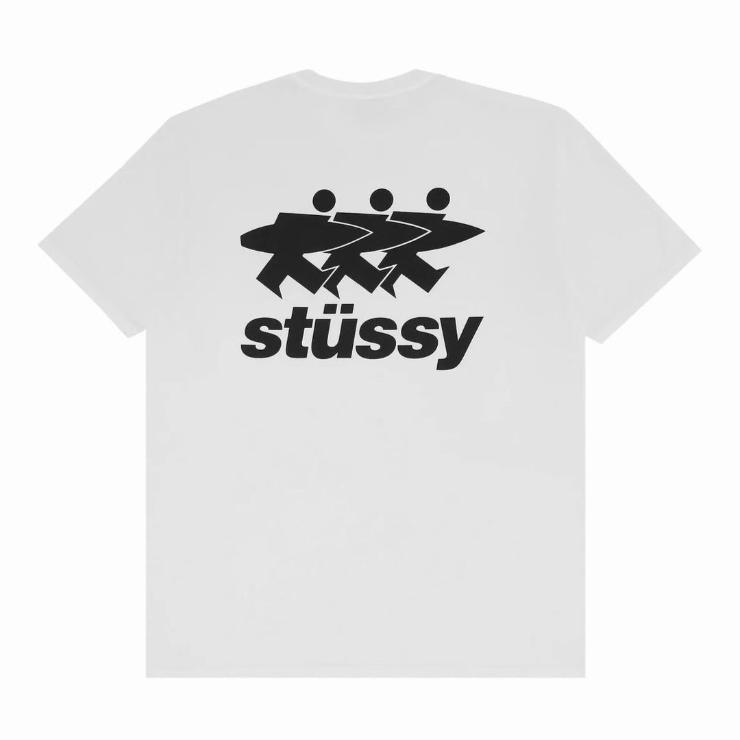 Stussy Surfwalk Pigment Dyed Tee ‘White’ (SS24) | Hype Vault