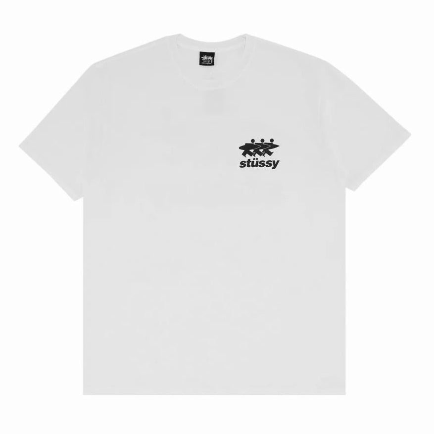 Stussy Surfwalk Pigment Dyed Tee ‘White’ (SS24) | Hype Vault