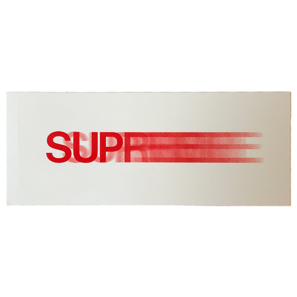 Supreme Motion Sticker White | Hype Vault Kuala Lumpur | Asia's Top Trusted High-End Sneakers and Streetwear Store
