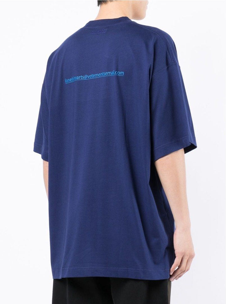 Vetements Single And Ready To Mingle T-Shirt Blue | Hype Vault Kuala Lumpur